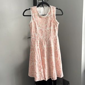 Beautiful Flower Laced Pink Dress! 🌸 Perfect for a special occasion 💕